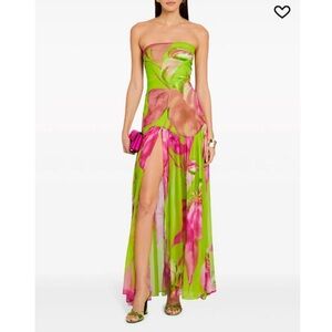 Strapless Floral Tube Dress